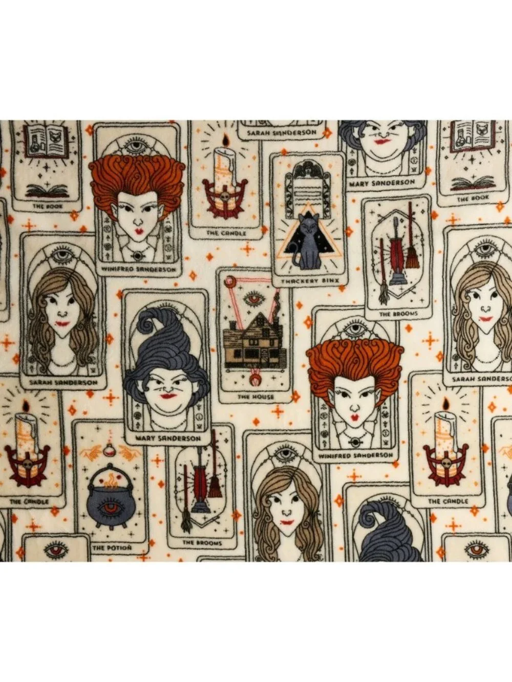 Disney Hocus Pocus Sanderson Sisters Binx Halloween Plush Throw Blanket 60x72